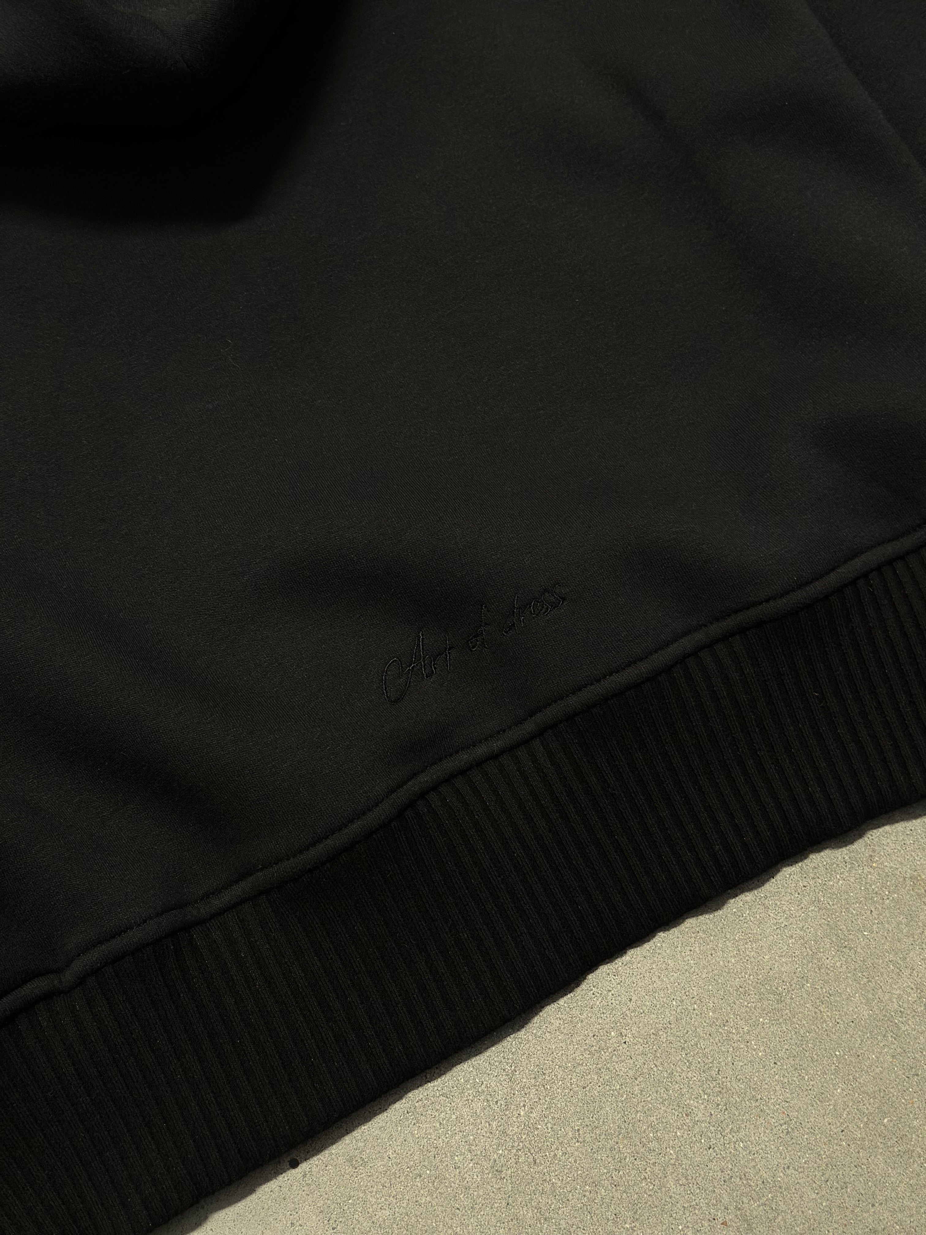 BLACK FLOWERS HOODIE