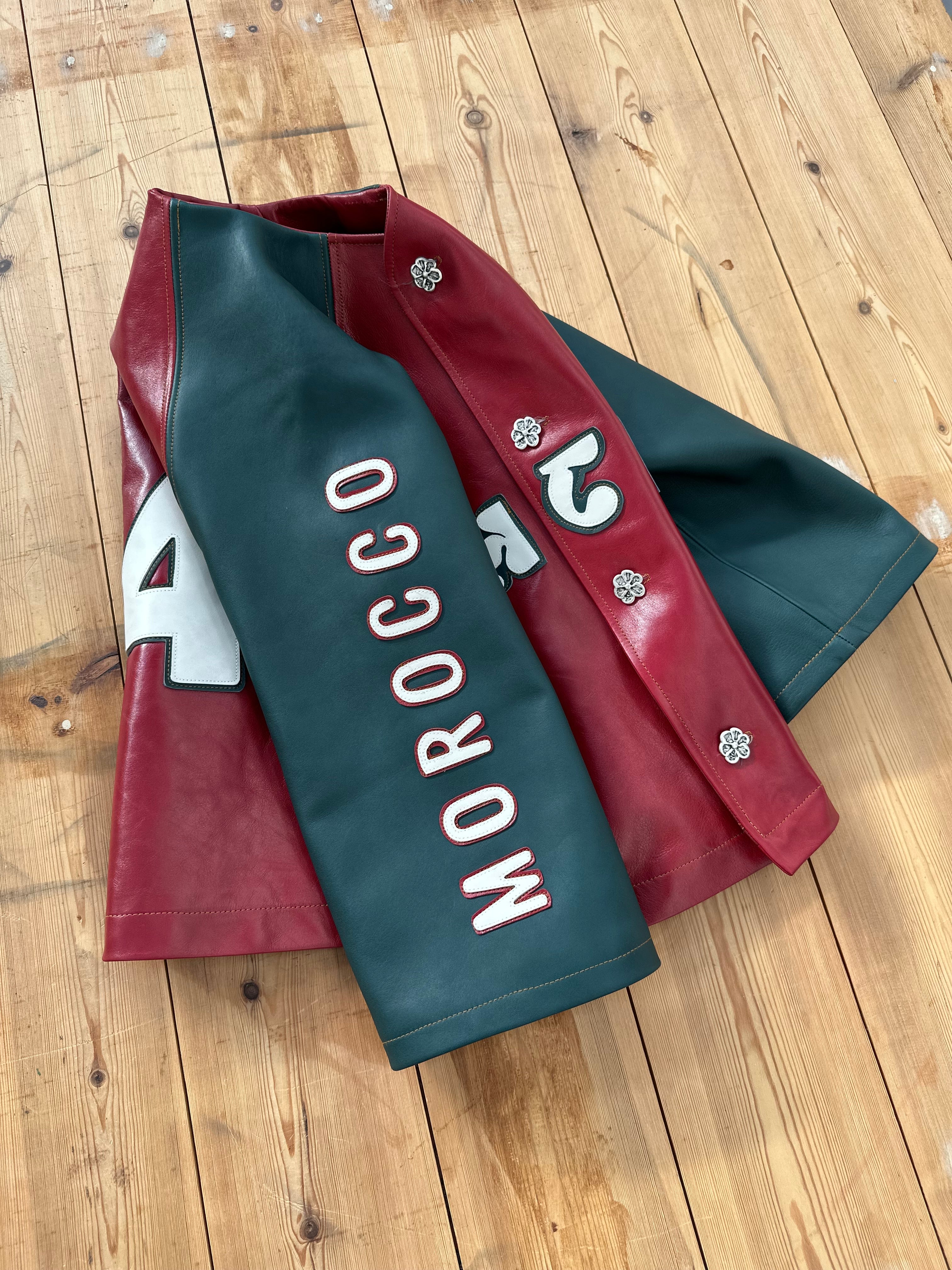LEATHER MOROCCAN JERSEY