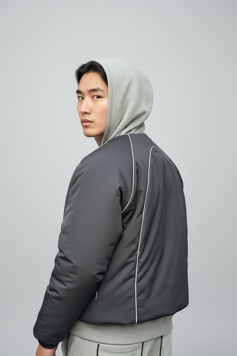 GREY RÉFLECTIF PUFFER