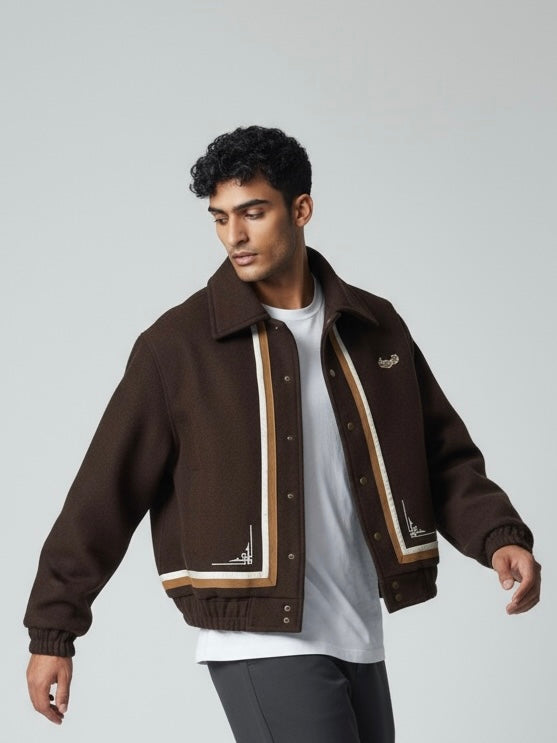 BROWN MOROCCAN BOMBER